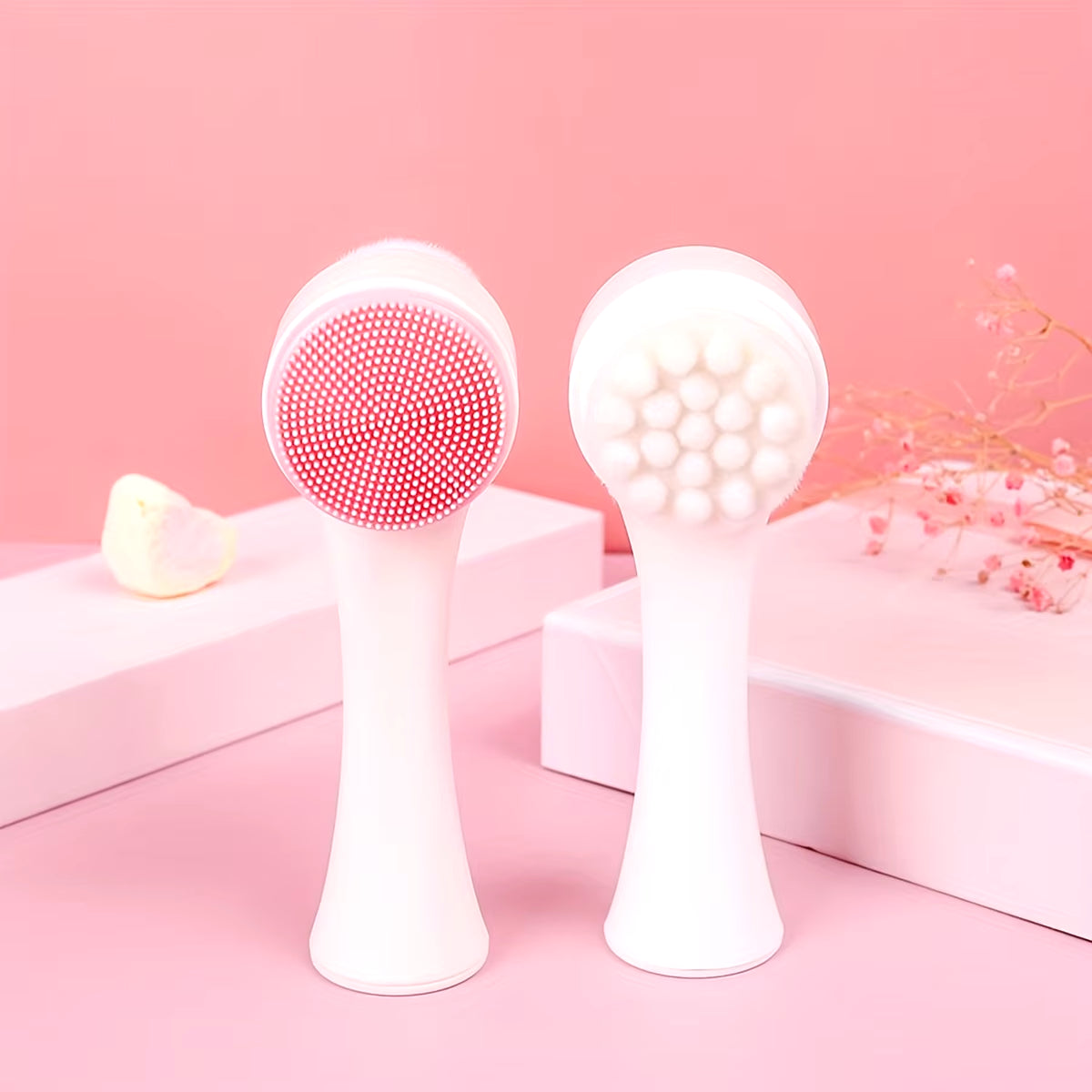 Silicone Pet Paw Cleaner & Massage Brush - Dual-Sided Dog Grooming Tool for Healthy Coats and Claws