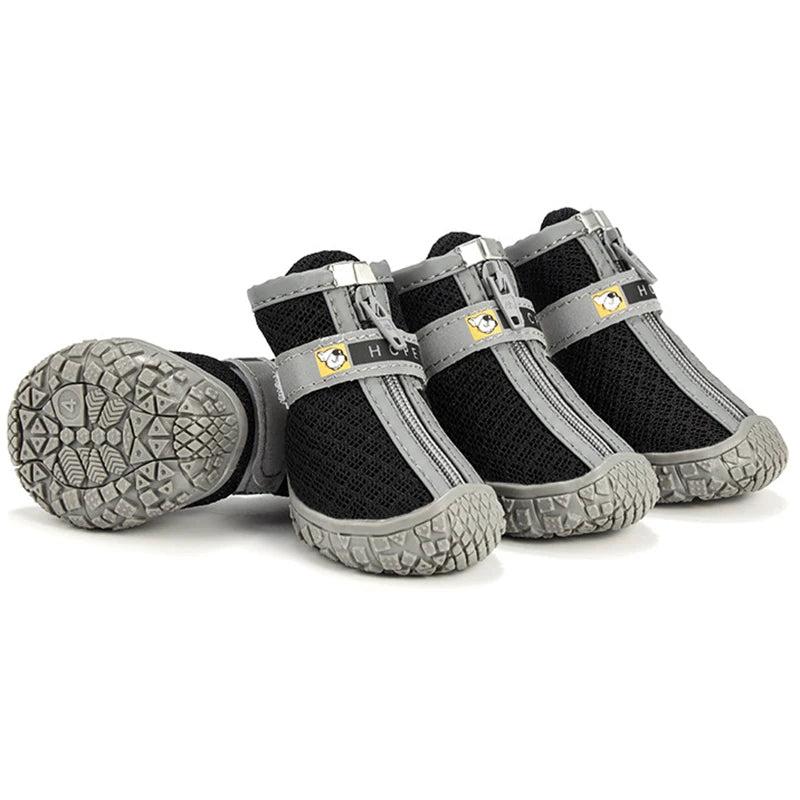 Dog Shoes Non-Slip Soles Thick Plush Protection Paw Pet Shoes Warm for Dog Non-Slip Dog Shoes Breathable Climbing Pets Booties