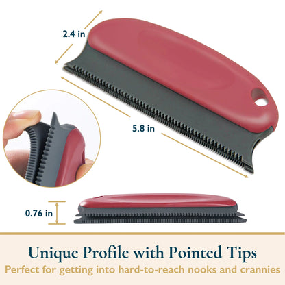 Professional Pet Hair Removal Set - Reusable Lint Roller and Detailer for Efficient Fur Removal from Furniture, Carpets, Clothing, and Vehicles