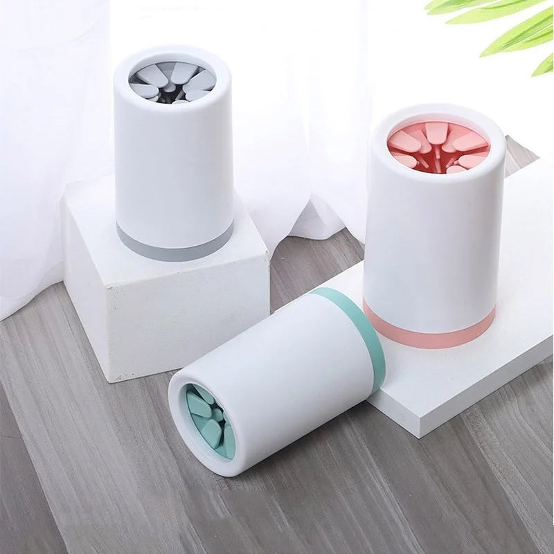 Pet Foot Washer Cup Silicone Soft Foot Cup Cat Foot Cleaning Bucket Dog Paw Cleaner Cup Manual Quick Feet Wash Cleaner