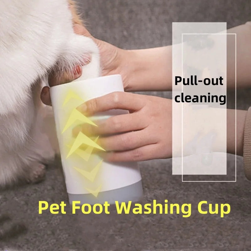 Pet Foot Washer Cup Silicone Soft Foot Cup Cat Foot Cleaning Bucket Dog Paw Cleaner Cup Manual Quick Feet Wash Cleaner