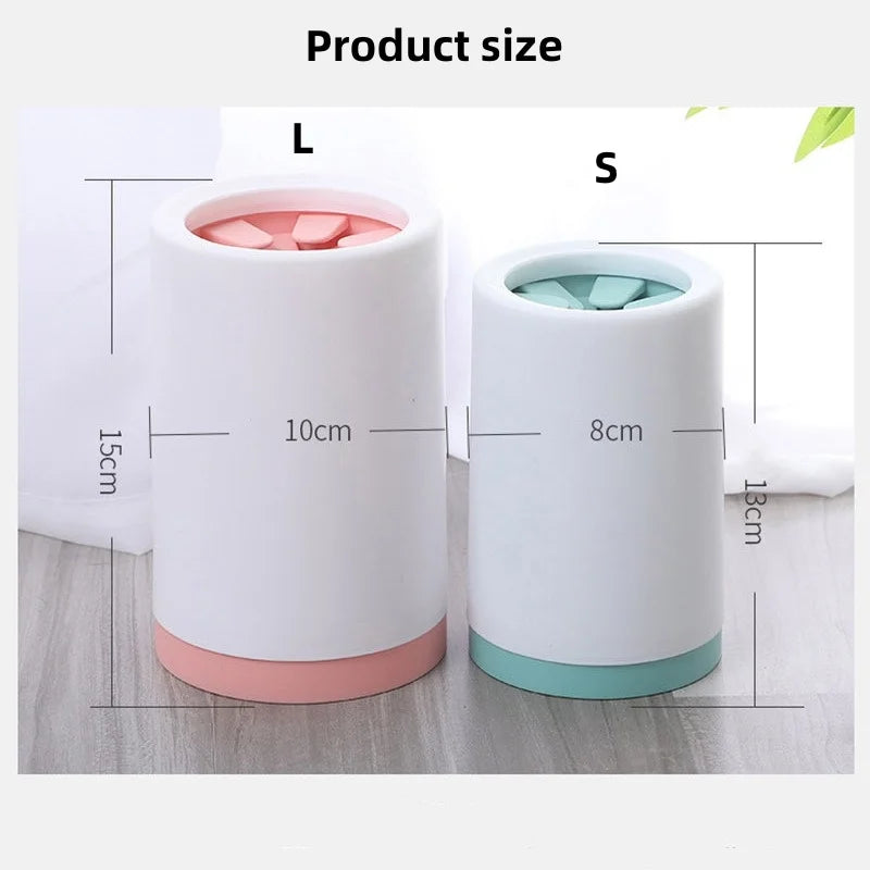 Pet Foot Washer Cup Silicone Soft Foot Cup Cat Foot Cleaning Bucket Dog Paw Cleaner Cup Manual Quick Feet Wash Cleaner