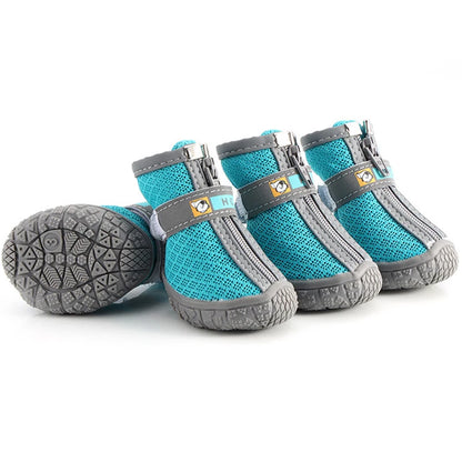 Dog Shoes Non-Slip Soles Thick Plush Protection Paw Pet Shoes Warm for Dog Non-Slip Dog Shoes Breathable Climbing Pets Booties
